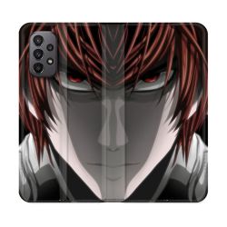 Housse cuir portefeuille Pour Samsung Galaxy A23 5G Manga Death Note Kira