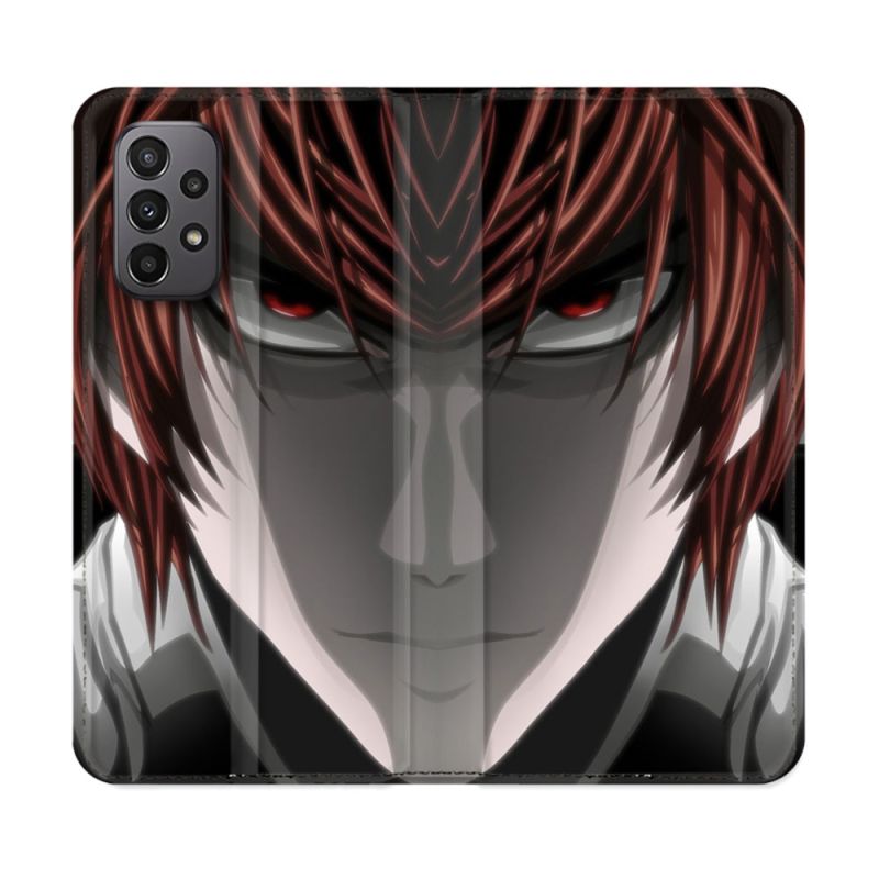 Housse cuir portefeuille Pour Samsung Galaxy A23 5G Manga Death Note Kira