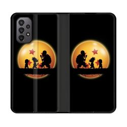 Housse cuir portefeuille Pour Samsung Galaxy A23 5G Manga Dragon Ball Vintage