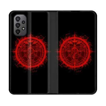 Housse cuir portefeuille Pour Samsung Galaxy A23 5G Manga Fullmetal Alchemist Logo
