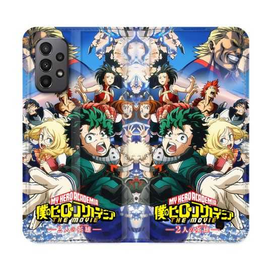 Housse cuir portefeuille Pour Samsung Galaxy A23 5G Manga My Hero Academia Affiche
