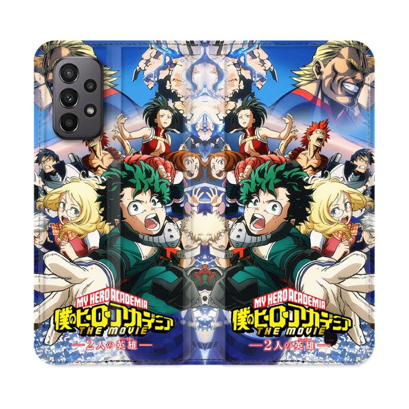 Housse cuir portefeuille Pour Samsung Galaxy A23 5G Manga My Hero Academia Affiche