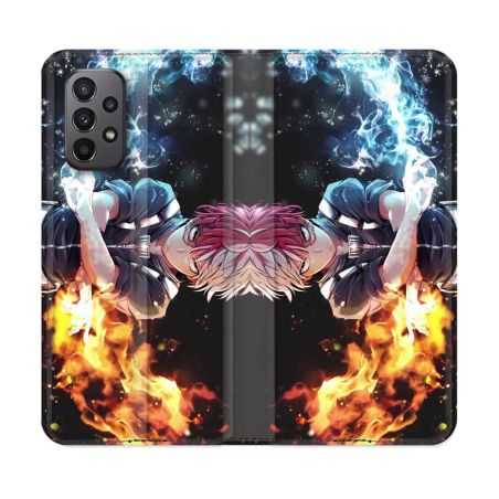 Housse cuir portefeuille Pour Samsung Galaxy A23 5G Manga My Hero Academia Shoto