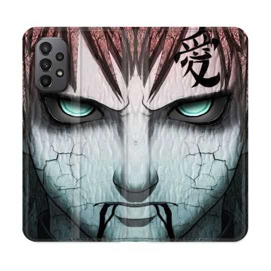 Housse cuir portefeuille Pour Samsung Galaxy A23 5G Manga Naruto Gaara