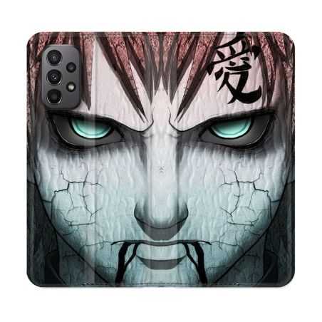 Housse cuir portefeuille Pour Samsung Galaxy A23 5G Manga Naruto Gaara