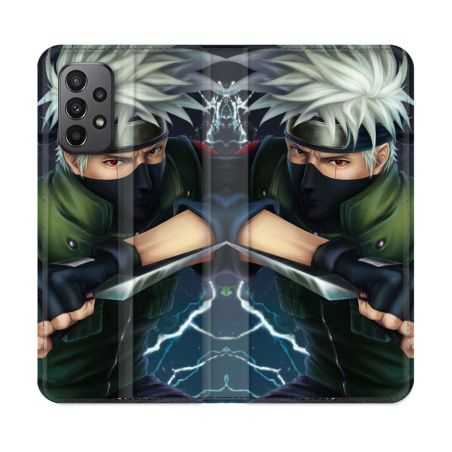 Housse cuir portefeuille Pour Samsung Galaxy A23 5G Manga Naruto Kakashi