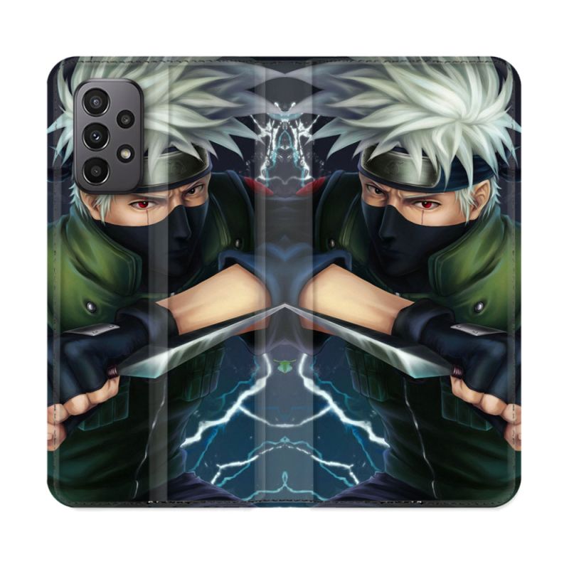 Housse cuir portefeuille Pour Samsung Galaxy A23 5G Manga Naruto Kakashi