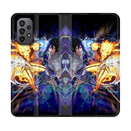 Housse cuir portefeuille Pour Samsung Galaxy A23 5G Manga Naruto VS