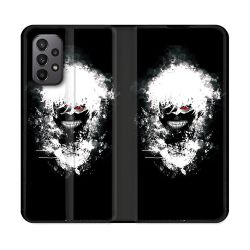 Housse cuir portefeuille Pour Samsung Galaxy A23 5G Manga Tokyo Ghoul Kaneki Tag