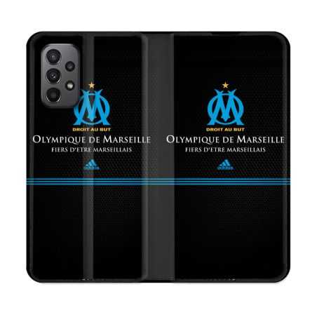 Housse cuir portefeuille Pour Samsung Galaxy A23 5G Olympique Marseille OM Fier etre Marseillais