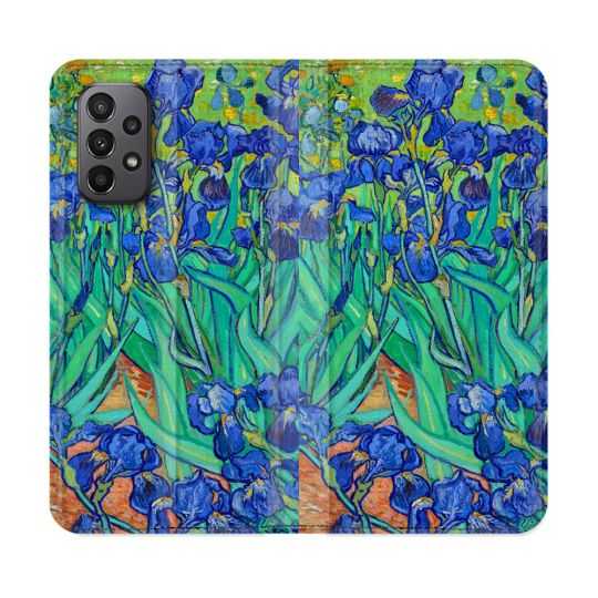 Housse cuir portefeuille Pour Samsung Galaxy A23 5G Peinture Iris