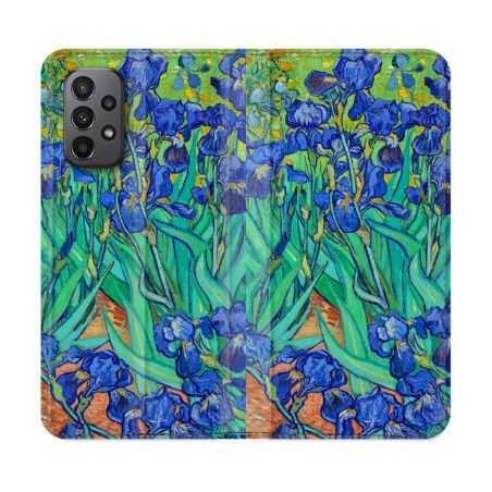 Housse cuir portefeuille Pour Samsung Galaxy A23 5G Peinture Iris
