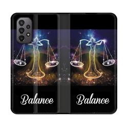 Housse cuir portefeuille Pour Samsung Galaxy A23 5G Signe Zodiaque 2 Balance