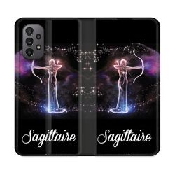 Housse cuir portefeuille Pour Samsung Galaxy A23 5G Signe Zodiaque 2 Sagittaire