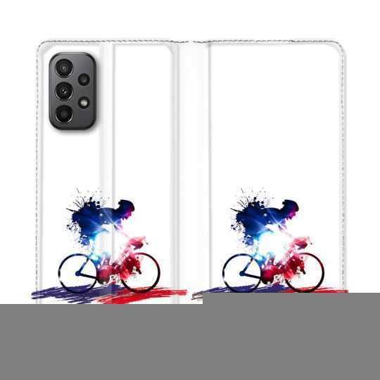 Housse cuir portefeuille Pour Samsung Galaxy A23 5G Sport Cyclisme France