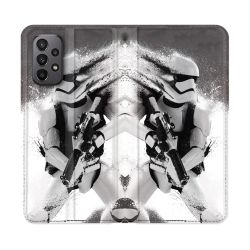 Housse cuir portefeuille Pour Samsung Galaxy A23 5G Star Wars - Trooper