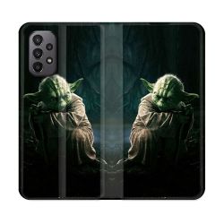Housse cuir portefeuille Pour Samsung Galaxy A23 5G Star Wars - Yoda sombre