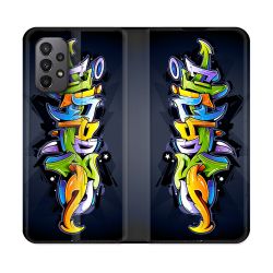 Housse cuir portefeuille Pour Samsung Galaxy A23 5G Street Art Graffiti