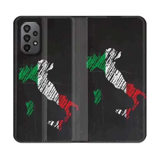 Housse cuir portefeuille Pour Samsung Galaxy A23 5G Voyage Italie Botte