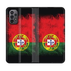 Housse cuir portefeuille Pour Samsung Galaxy A23 5G Voyage Portugal Drapeau