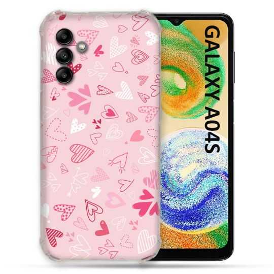 Coque Pour Samsung Galaxy A04S Amour Ptis Coeurs