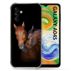 Coque Pour Samsung Galaxy A04S Animal Cheval Marron