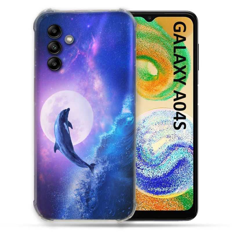 Coque Pour Samsung Galaxy A04S Animal Dauphin Vague