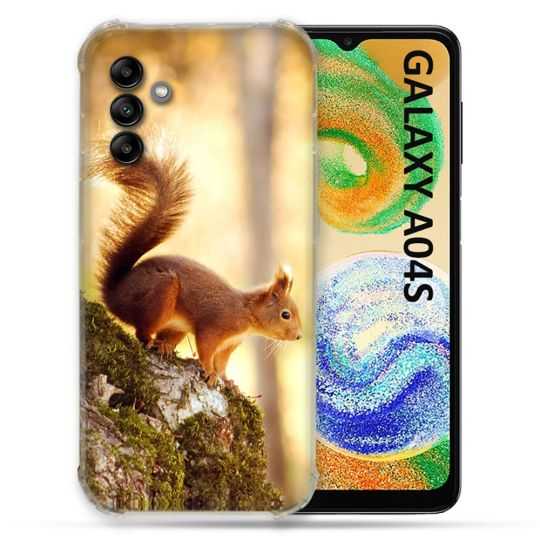 Coque Pour Samsung Galaxy A04S Animal Ecureuil Bois