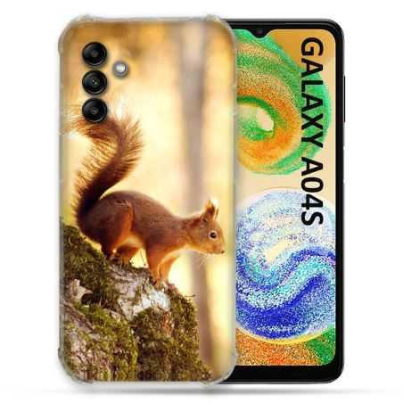 Coque Pour Samsung Galaxy A04S Animal Ecureuil Bois