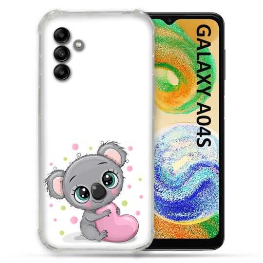 Coque Pour Samsung Galaxy A04S Animal Koala Cœur