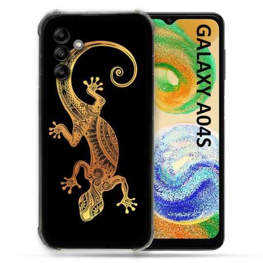 Coque Pour Samsung Galaxy A04S Animal Lezard Noir