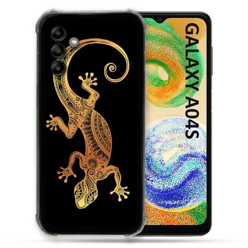 Coque Pour Samsung Galaxy A04S Animal Lezard Noir