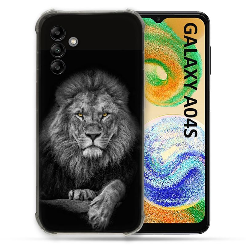 Coque Pour Samsung Galaxy A04S Animal Lion Majestueux