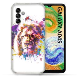 Coque Pour Samsung Galaxy A04S Animal Lion Tag