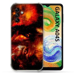 Coque Pour Samsung Galaxy A04S Animal Loup Espace