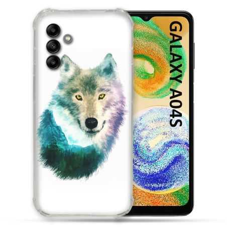 Coque Pour Samsung Galaxy A04S Animal Loup Montagne