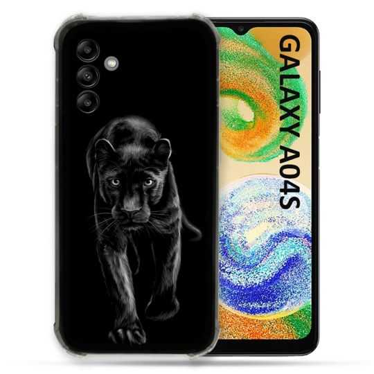 Coque Pour Samsung Galaxy A04S Animal Panthère Noire