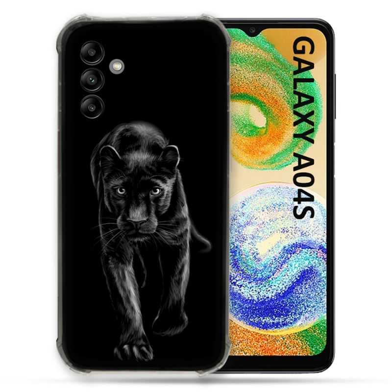 Coque Pour Samsung Galaxy A04S Animal Panthère Noire
