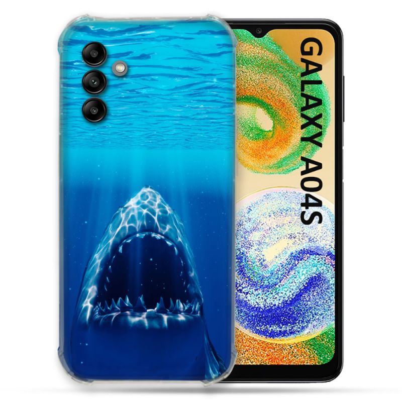 Coque Pour Samsung Galaxy A04S Animal Requin Dent