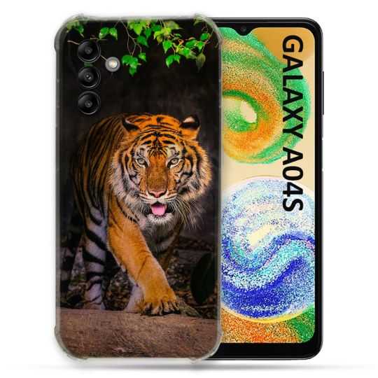 Coque Pour Samsung Galaxy A04S Animal Tigre Jungle