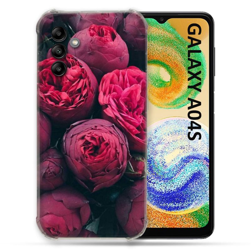 Coque Pour Samsung Galaxy A04S Fleur Pivoine