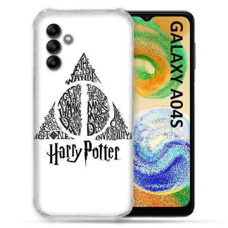 Coque Pour Samsung Galaxy A04S Harry Potter Hollows triangle Blanc