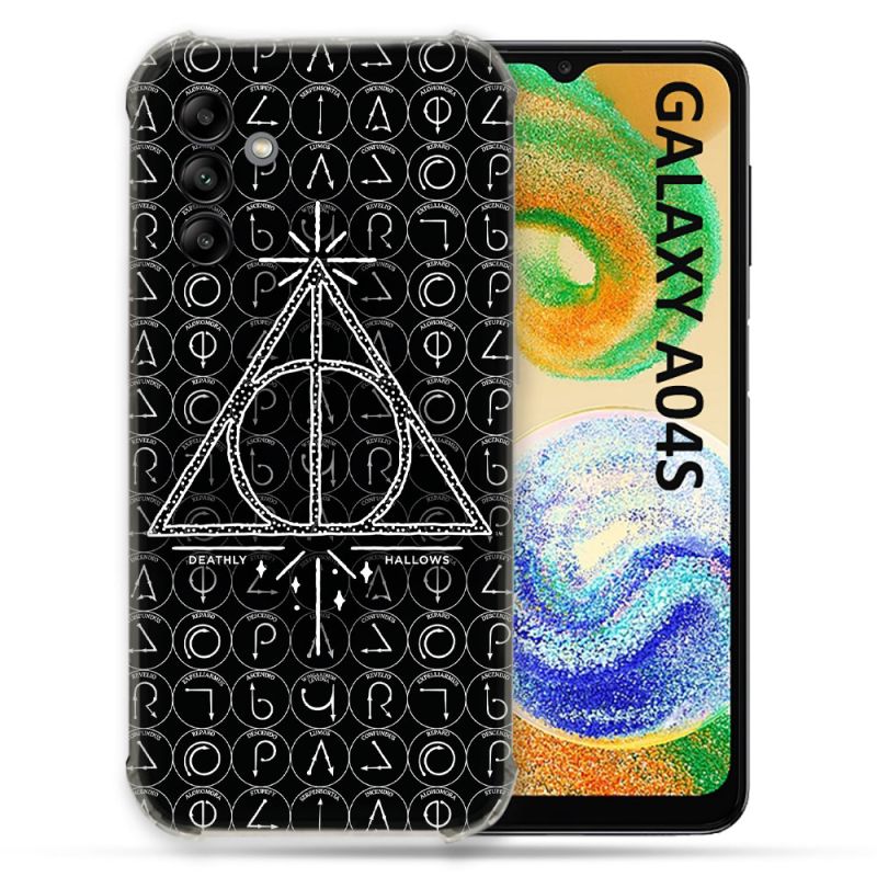 Coque Pour Samsung Galaxy A04S Harry Potter Hollows Triangle Noir