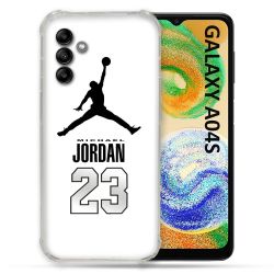 Coque Pour Samsung Galaxy A04S Jordan 23 Blanc