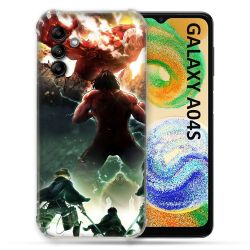 Coque Pour Samsung Galaxy A04S Manga Attaque Titans Combat