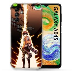 Coque Pour Samsung Galaxy A04S Manga Attaque Titans Eren Eclair