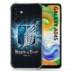 Coque Pour Samsung Galaxy A04S Manga Attaque Titans Noir