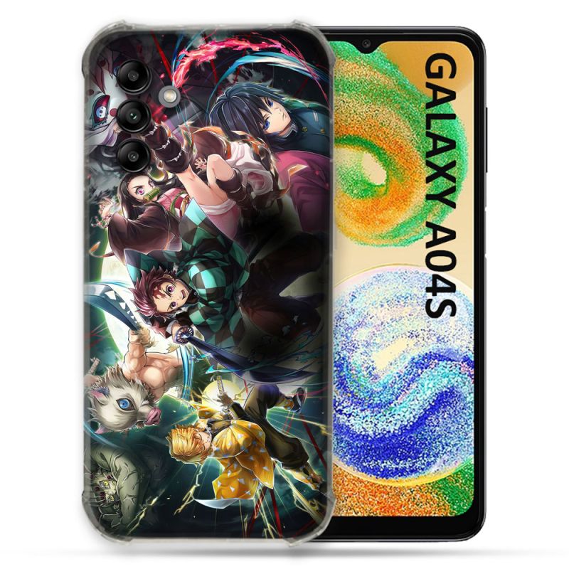Coque Pour Samsung Galaxy A04S Manga Demon Slayer Groupe