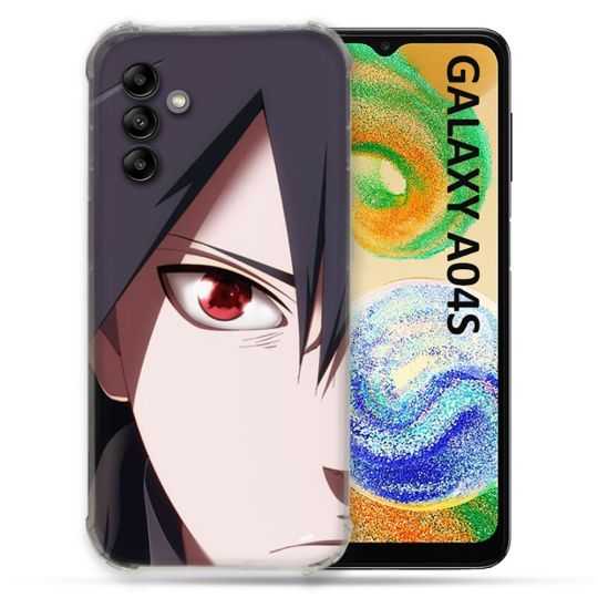 Coque Pour Samsung Galaxy A04S Manga Naruto Sasuke visage
