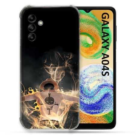 Coque Pour Samsung Galaxy A04S Manga One Piece Ace Noir